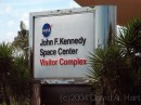Kennedy Space Center sign. * On my second day of vacation, Mom and Dad and I decided to visit the Kennedy Space Center.  Dad had neverseen it before. * 2272 x 1704 * (2.8MB)
